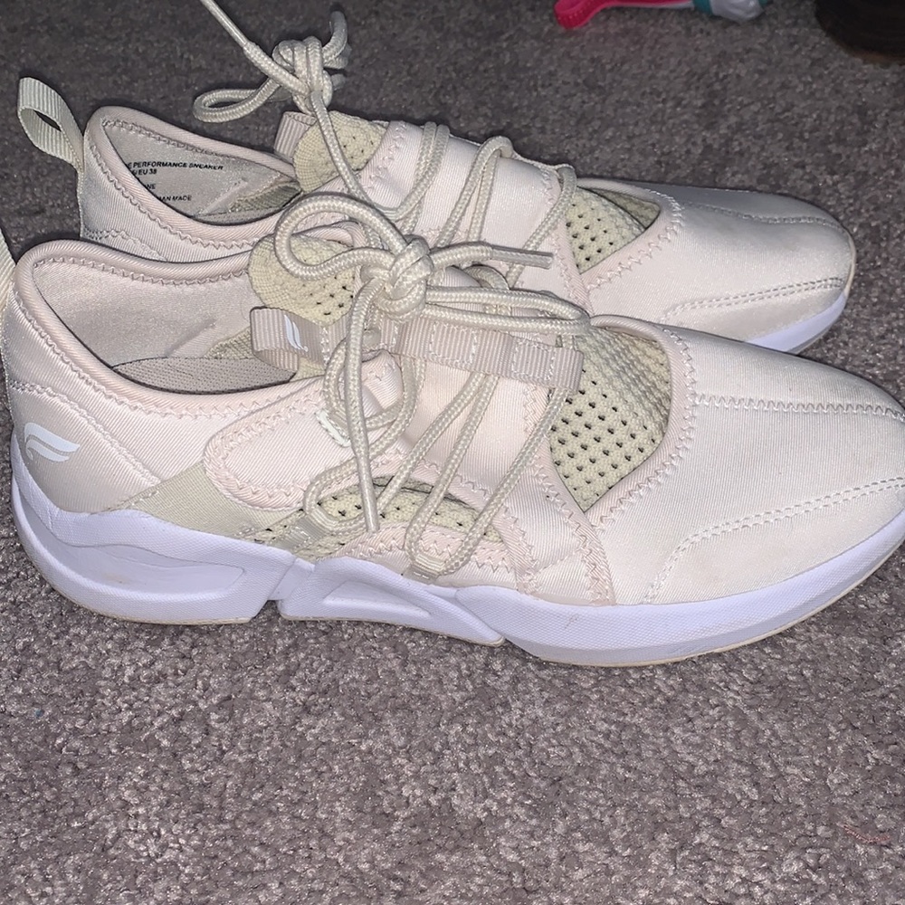 Cream Fabletics Tennis Shoes View 2